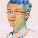 Watercolor sketches from life