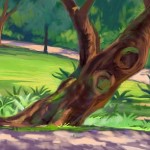 iPad Plein Air Paintings at Botanic Garden